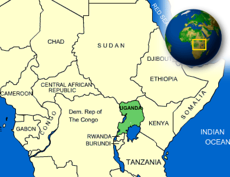 Map of Uganda. | - CountryReports